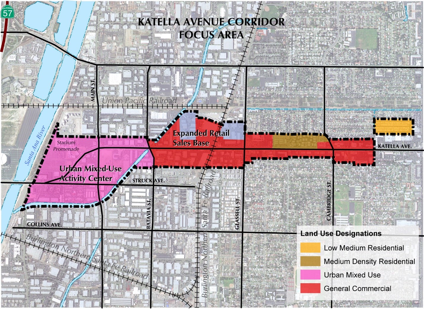 Katella Corridor Map