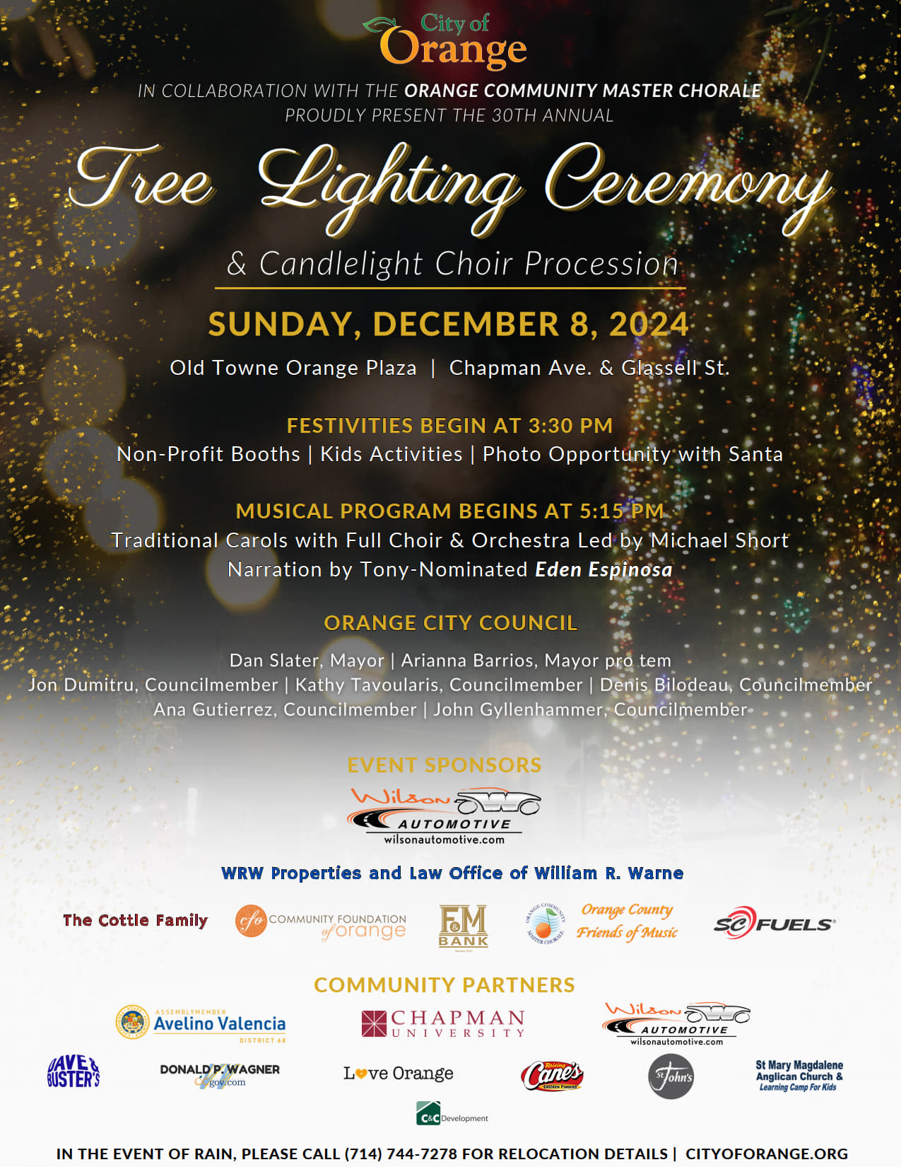 Tree Lighting Flyer